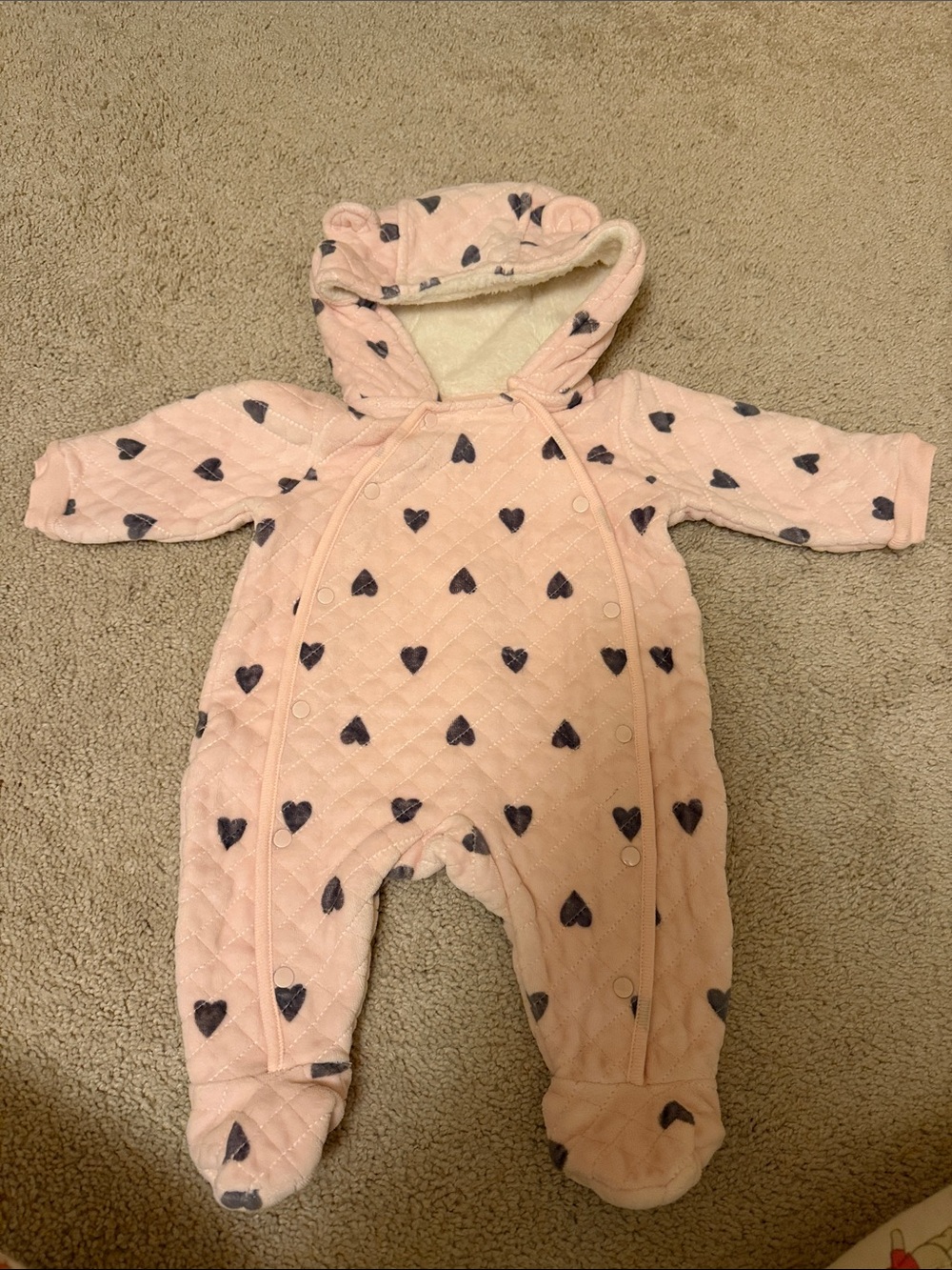 Nordstrom quilted footie size 0-3M